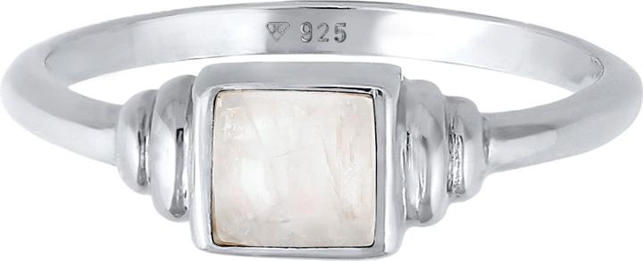 Immagine prodotto Elli Anello PREMIUM Pietra di luna quadrata Vintage Argento 925 (52, 925 Argento)