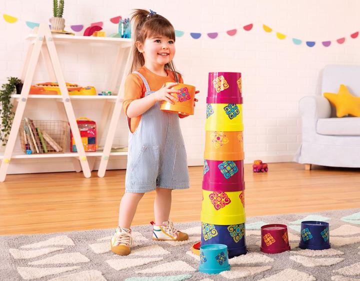 Actual product image B.toys B. Bazillion Buckets Colourful stacking cups