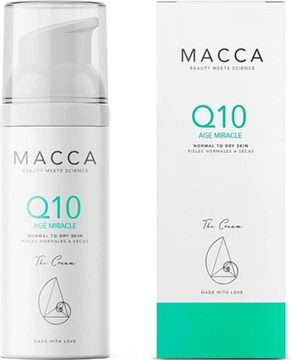 Actual product image Macca Cosmetics Q10 AGE MIRACLE cream normal to dry skin 50 ml (50 ml, Day cream)