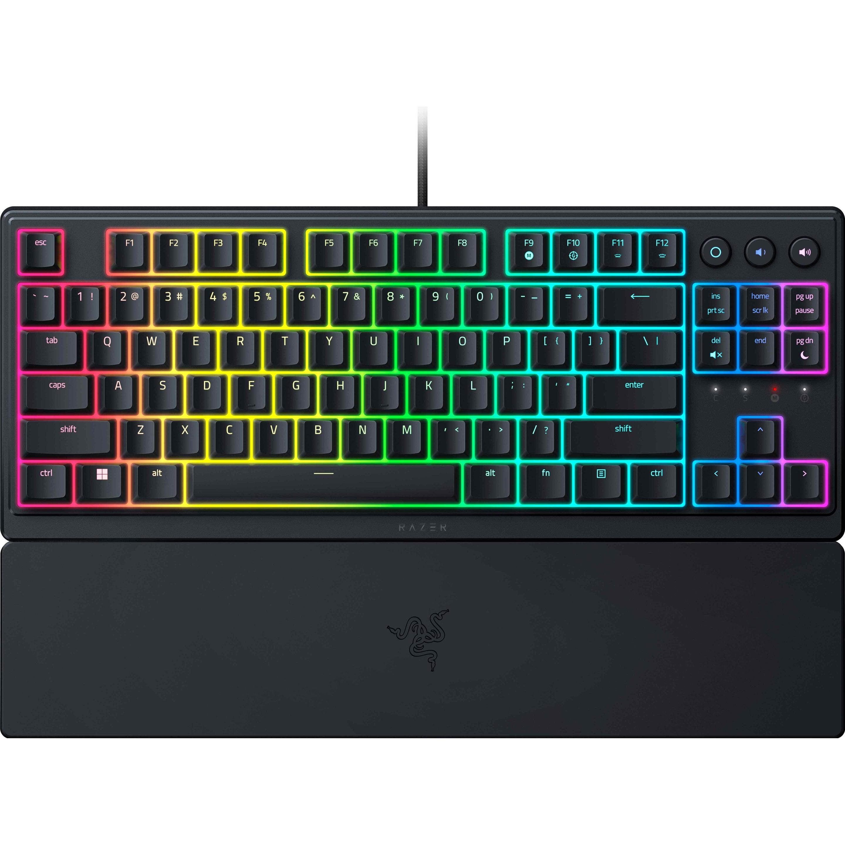 Razer Ornata V3 TKL (Deutschland, Kabelgebunden), Tastatur, Schwarz