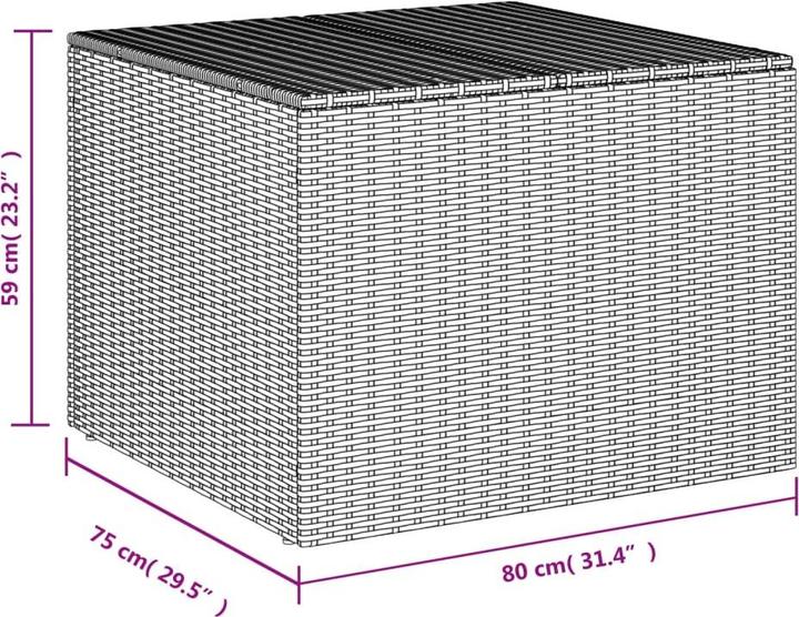 Actual product image vidaXL Gartentruhe