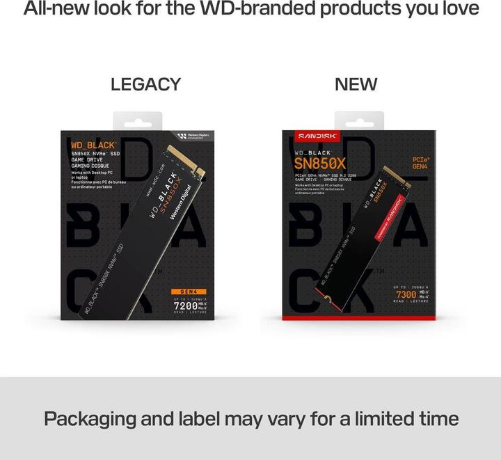 Produktbild WD Black SN850X powered by SANDISK (8000 GB, M.2 2280)