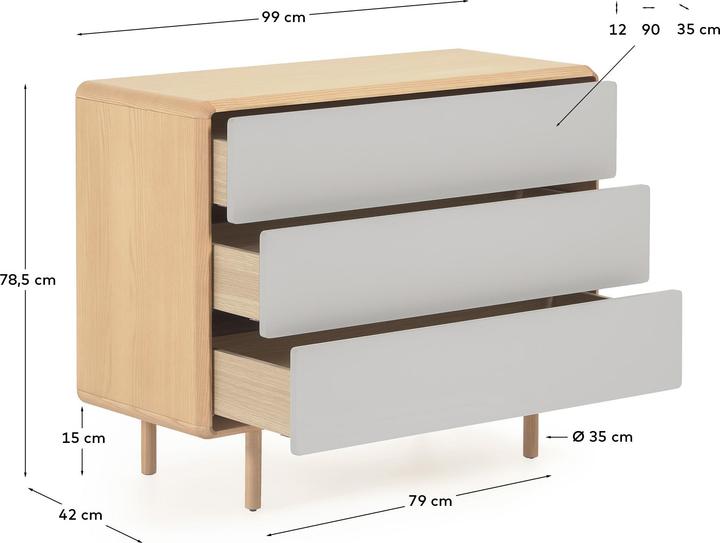 Image du produit Kave Home Anielle (99 x 42 x 78.50 cm)