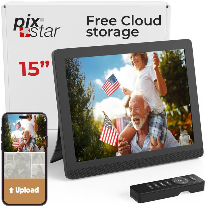 Immagine prodotto Ordissimo Cornice digitale Pix-Star /1xUSB/Nero (15", 1024 x 768 pixel)
