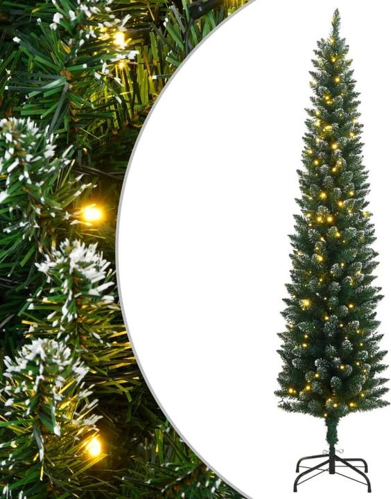 Produktbild vidaXL Künstlicher Weihnachtsbaum Schlank 150 LEDs 120 cm (120 cm)