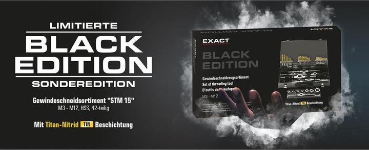 Produktbild Exact Black Edition Gewindesortiment STM15S M3-M12 HSS Spibo TiN - 10731BE