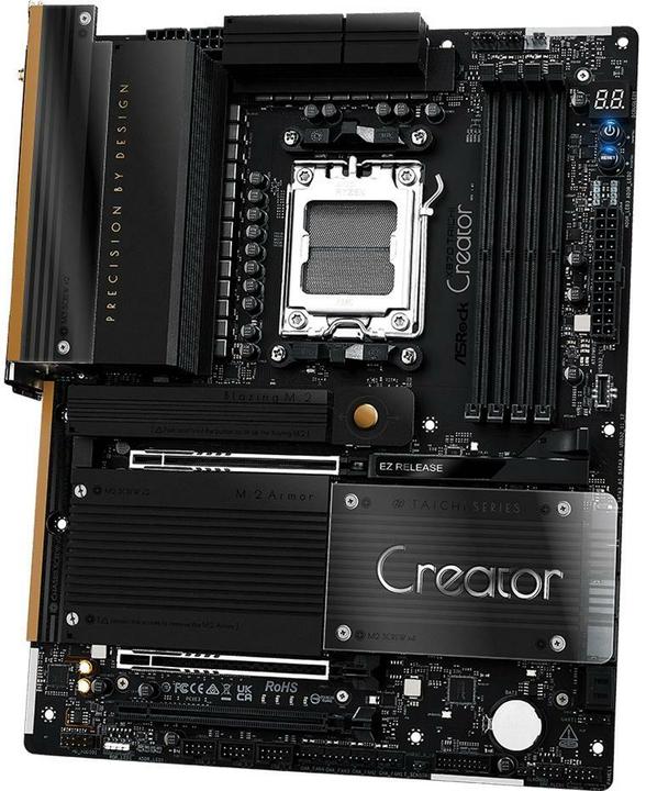 Productafbeelding AsRock X870 Taichi Creator AM5 ATX HDMI/USB-C DDR5 (AM5, AMD X870, ATX)