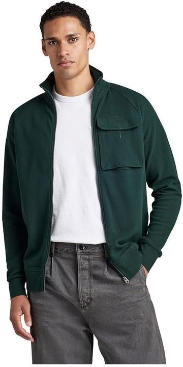 Image du produit G-Star Leichte Sweatjacke mit Logo-Tape, Rückenreissverschluss, Raglanärmel, Brusttasche, Grafiken (XS)