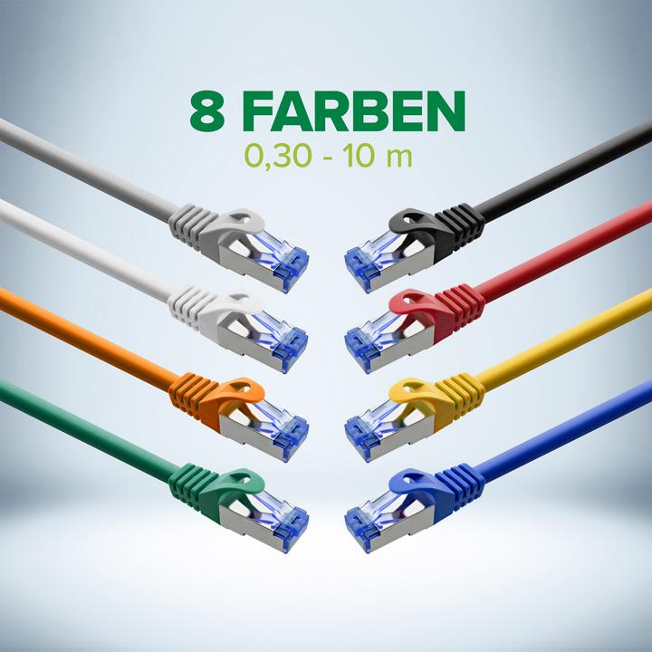 Produktbild InLine Netzwerkkabel (PiMF, S/FTP, CAT6a, 1 m)