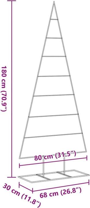 Actual product image vidaXL -Christmas tree for decorations 180 cm (180 cm)