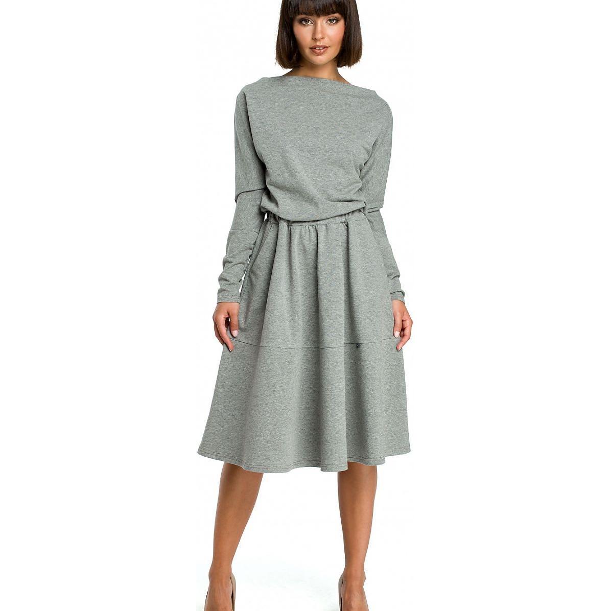 Be Wear, Damen, Kleider, 946426, Grau, (S)