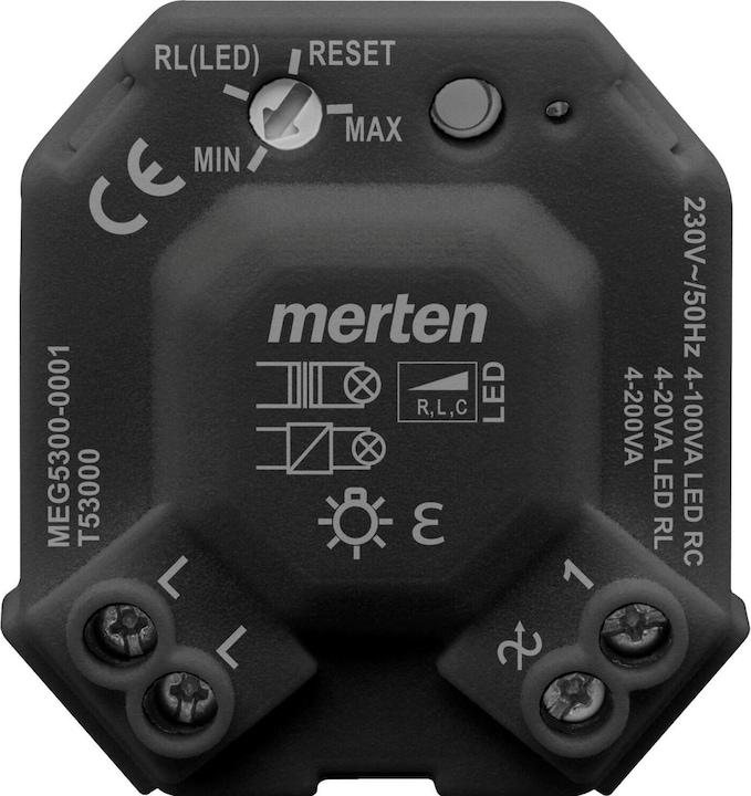 Produktbild Merten Universal LED Dimmermodul, schwarz MEG5300-0001