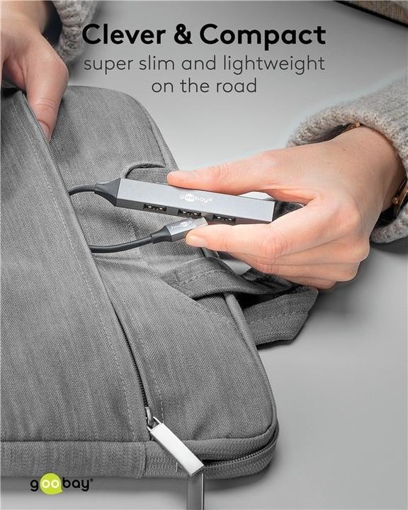 Produktbild Goobay Slim (USB-C, 4 Ports)