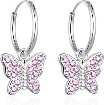 Immagine prodotto Agato - Girls silver earrings 2 in 1 Butterfly AGT-ED011KP