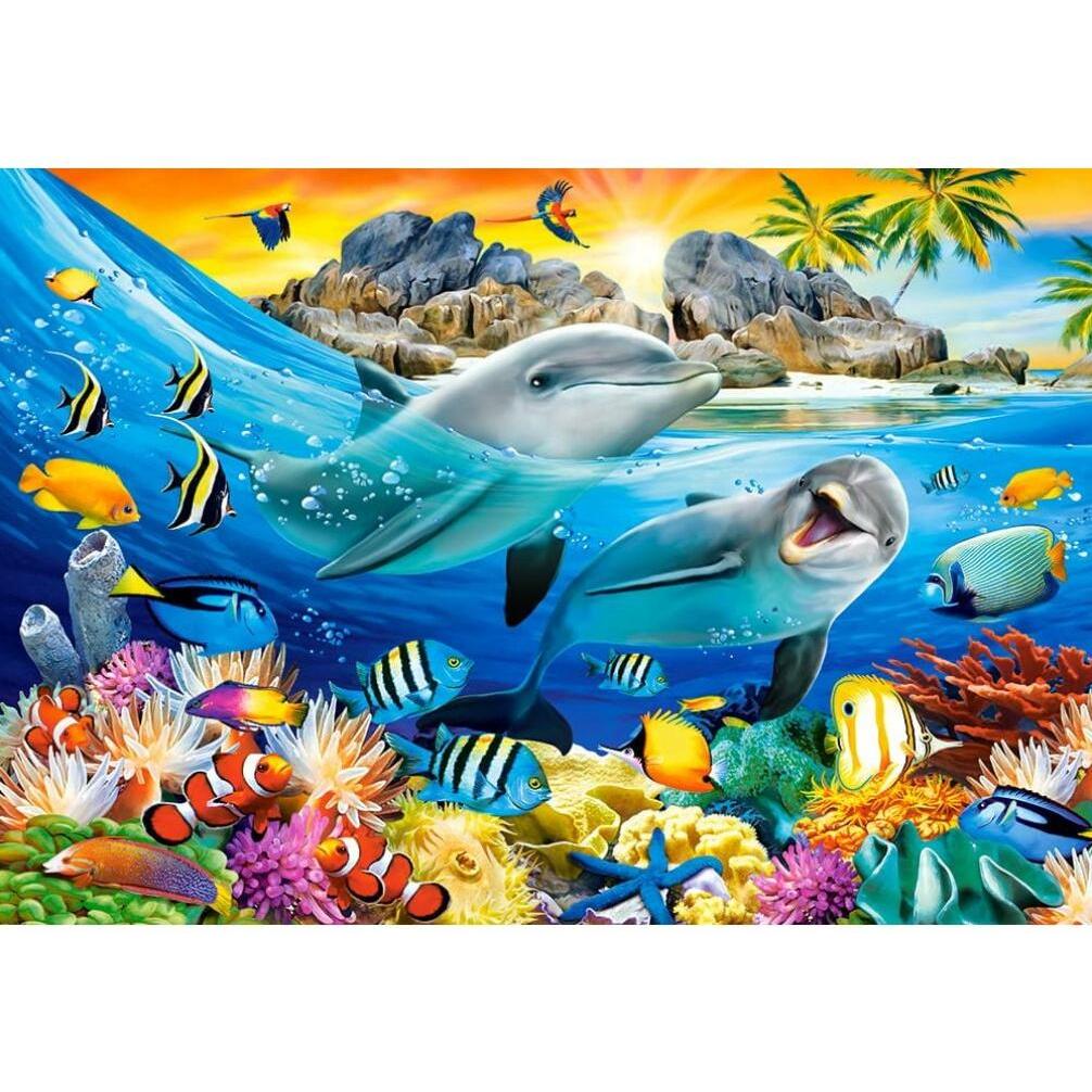Thumbnail - Castorland Dolphins in the Tropics Puzzle 1000 Teile (1000 Teile)