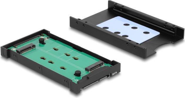 Actual product image Delock converter M.2 Key M NVMe SSD to U.2 or M.2 Key B SATA SSD to SATA - who