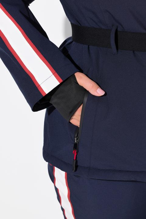 Image du produit Ulla Popken Veste technique imperméable, avec fermeture Éclair à double sens et passe-pouces intégré (46, 48)
