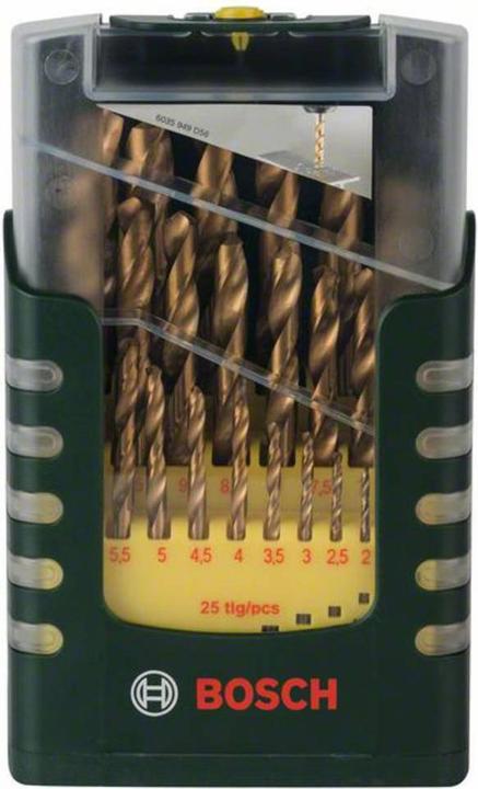 Actual product image Bosch Professional Zubehör HSS-TiN metal drill bit set (1 mm, 1.5 mm, 2 mm, 2.5 mm, 3 mm, 3.5 mm, 4 mm, 4.5 mm, 5 mm, 5.5 mm, 6 mm, 6.5 mm, 7 mm, 7.5 mm, 8 mm, 8.5 mm, 9.5 mm, 9 mm, 10 mm, 10.5 mm, 11 mm, 11.5 mm, 12 mm, 12.5 mm, 13 mm)