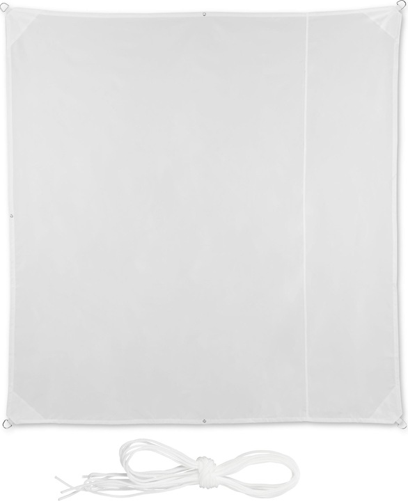 Actual product image Relaxdays White Square Awning (400 x 400 x 0.5 cm)