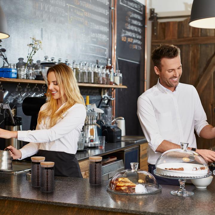 Produktbild Relaxdays 3x Vorratsglas (1.30 l)