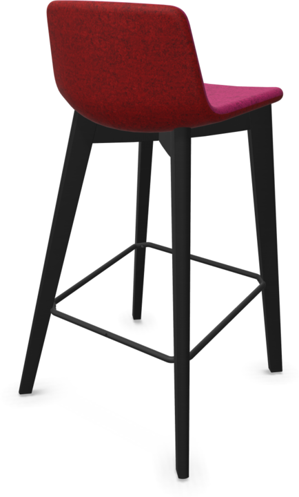 Blackberry melange, red melange, Ash stained black