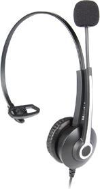 Immagine prodotto Hamlet HHEADM-UJM cuffia e auricolare Cablato A Padiglione Ufficio USB tipo A Nero