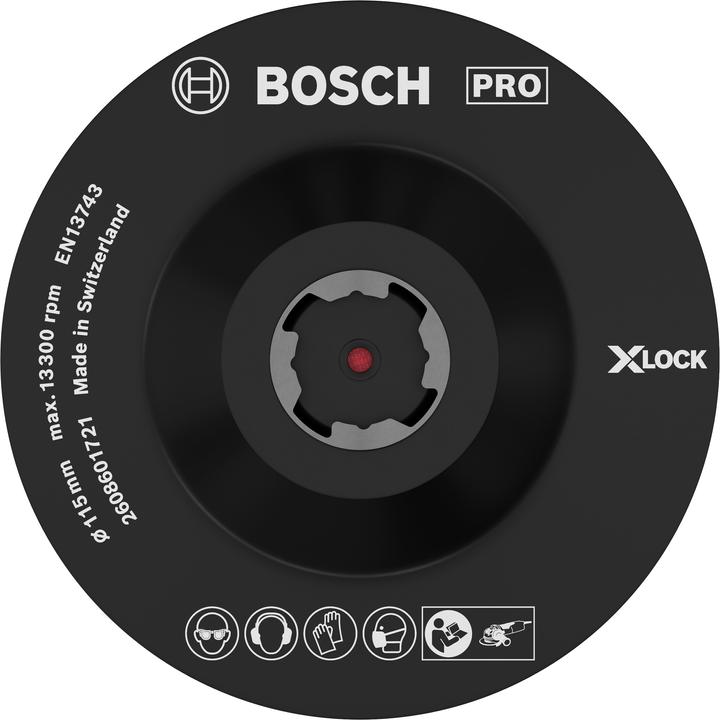 Produktbild Bosch Professional Zubehör PRO Backing Pad X-Lock, 115 mm, Klettverschluss