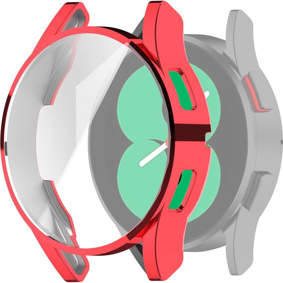 Thumbnail - Cover-Discount Galaxy Watch 4 44mm - Gummi Schutz Case rot, Smartwatch Zubehör, Rot