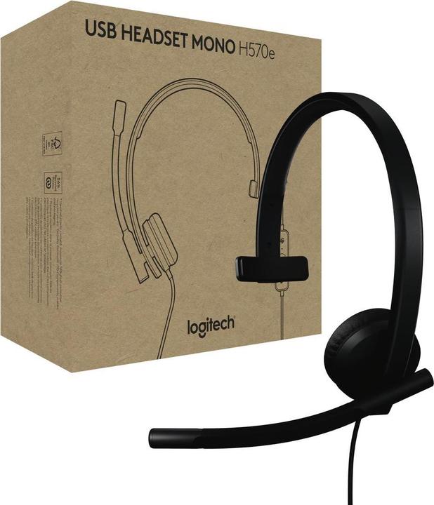 Actual product image Logitech USB Headset Mono H570e (Cable, USB-C, Microsoft teams)