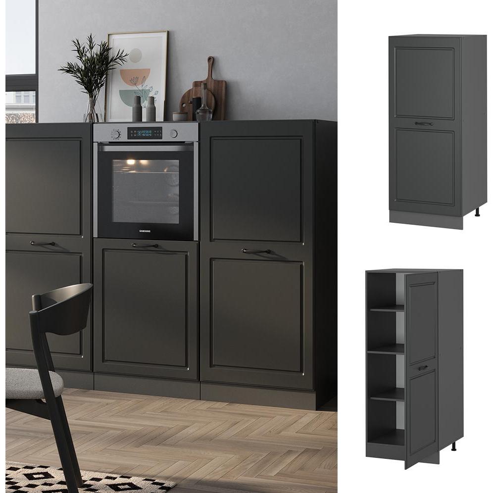 Thumbnail - Vicco, Regal, Herdumbauschrank R-Line, Anthrazit Landhaus/Anthrazit, 60 cm