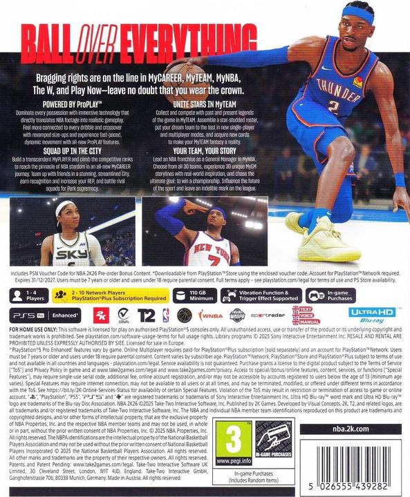 Produktbild 2K Games NBA 2K26 (PS5, EN)