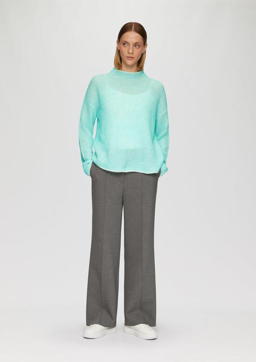 Produktbild s.Oliver Strickpullover Lockerer Rippstrickpullover aus Alpakamix (42)