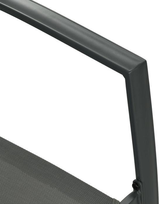 Produktbild Swisshandel24 5 tlg Sitzgruppe Gartenmöbel Set, Mesh Dunkelgrau (150 cm)