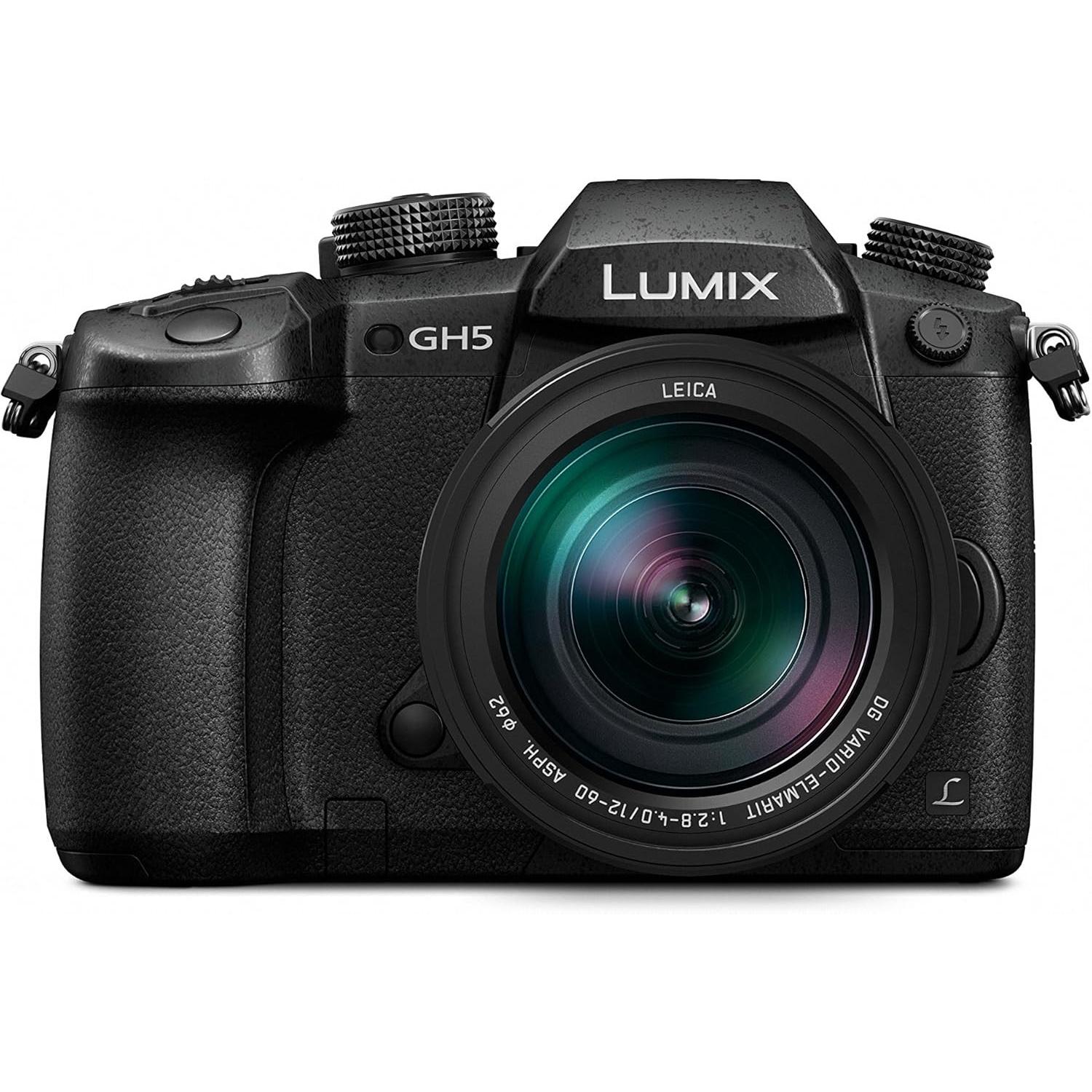 Panasonic Lumix DMC-GH5 + 12-60mm (12 - 60 mm, 20.30 Mpx), Kamera, Schwarz