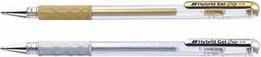 Actual product image Pentel Roller Hybrid Gel Grip (Silver, 1 x)