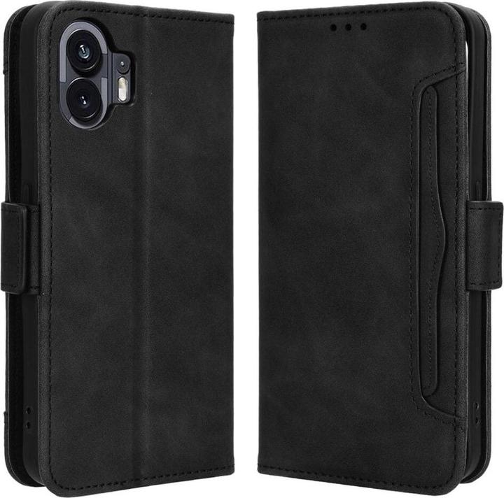Cover-Discount Nothing Phone (2) - Custodia con molti scomparti per carte di credito nera (Nothing Phone (2))