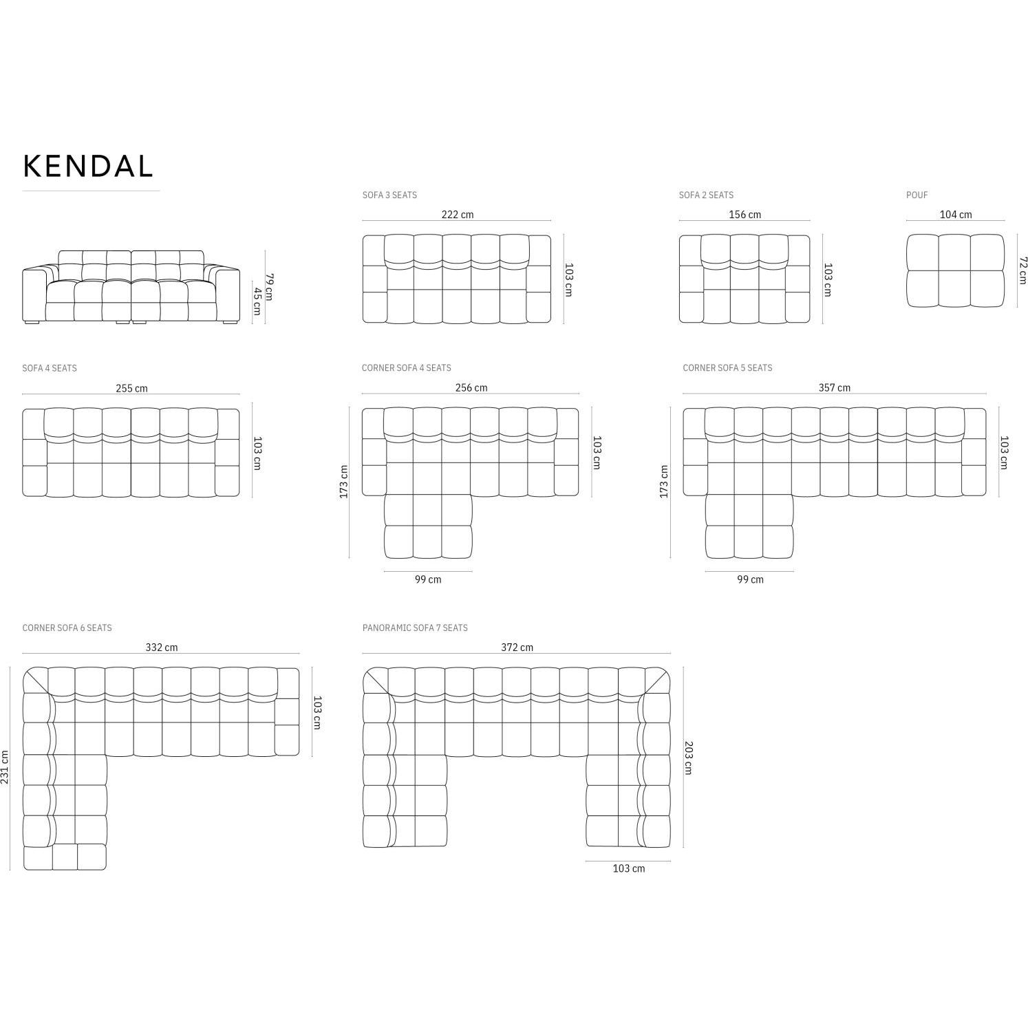 Thumbnail - Micadoni, Sofa, Kendal (2-Sitzer, 3-Sitzer, 4-Sitzer)