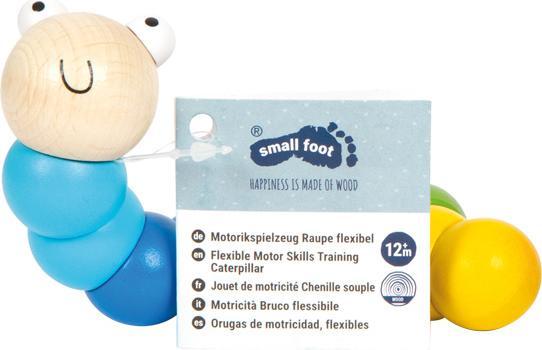 Actual product image small foot Wooden caterpillar (random model)