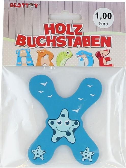 Produktbild Besttoy Holzbuchstabe - X - blau