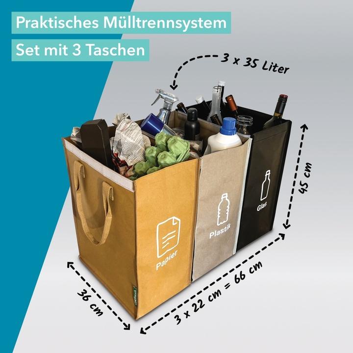 Immagine prodotto Qikfresh Set di sistemi di separazione dei rifiuti