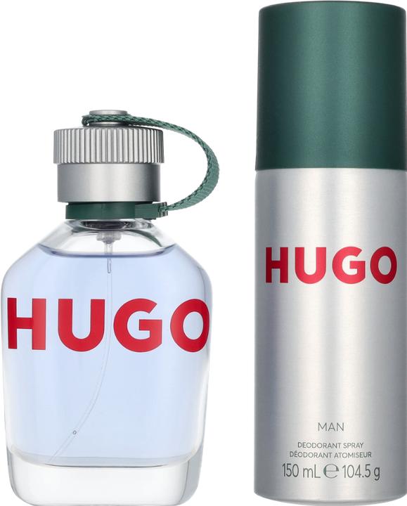 Actual product image Hugo Boss Hugo Man Eau De Toilette 75ml And Deodorant Spray 150ml (Eau de toilette, 225 ml)