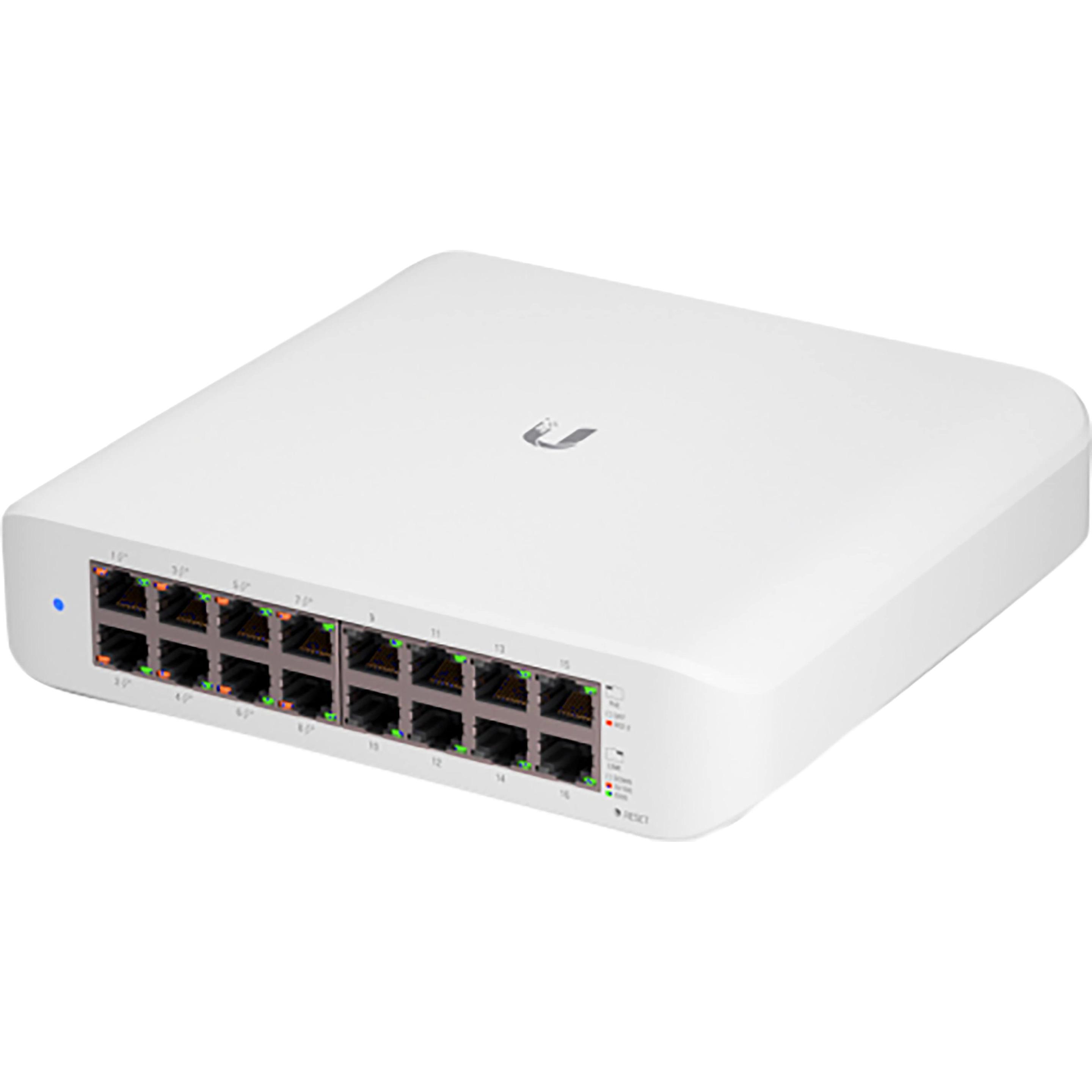 Ubiquiti UniFi Usw-16 Lite (16 Ports), Netzwerk Switch, Weiss
