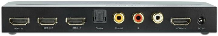 Produktbild Delock Umschalter 3 Port HDMI, inkl. Audio Extraktor HDMI