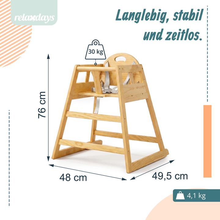 Produktbild Relaxdays Kinderstuhl (Hochstuhl)