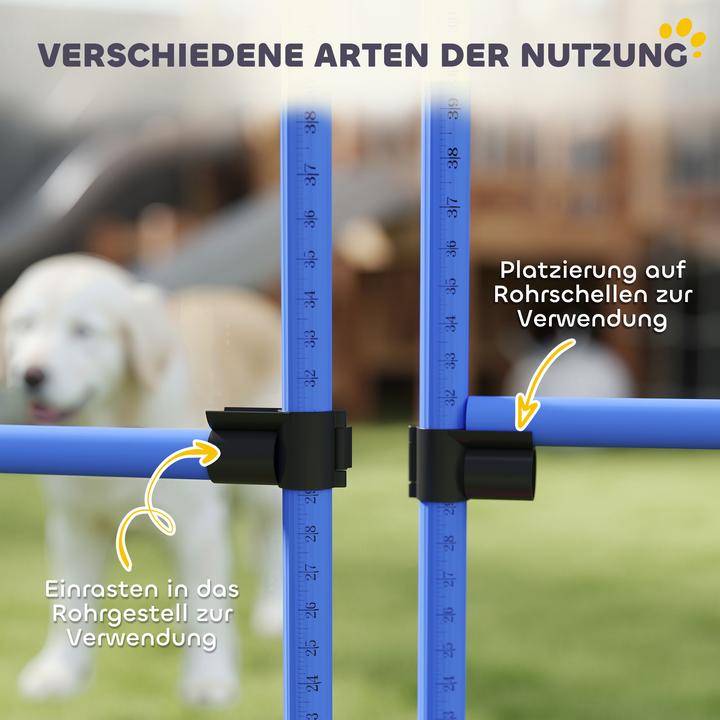 Produktbild PawHut Agility Hürdenset als 4er Set (Agility)