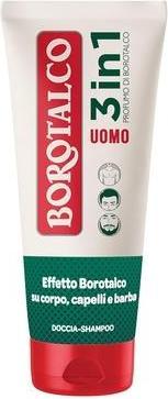 Immagine prodotto Borotalco Shampoo doccia 3 in 1 per uomo Profumo originale Dermatologicamente testato 200ml (200 ml, Shampoo liquido)