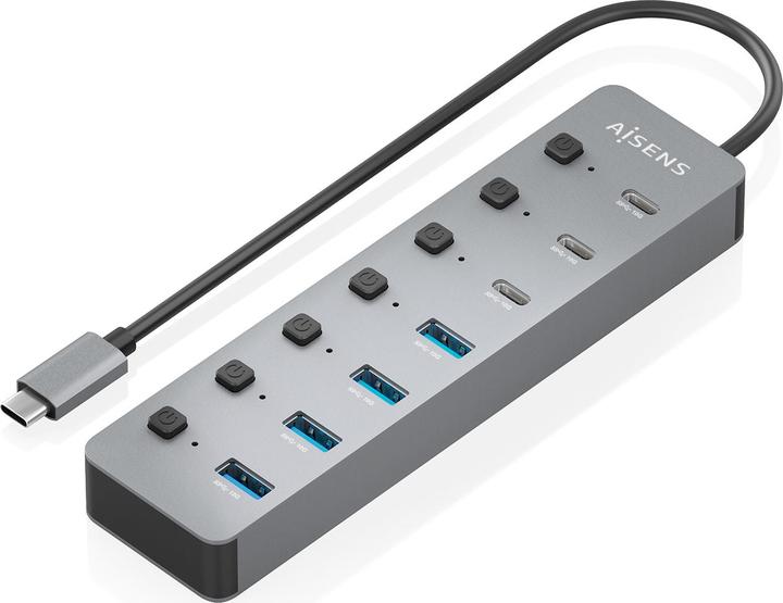 Produktbild Aisens ASUC-8P044-GR (USB-C, 8 Ports)
