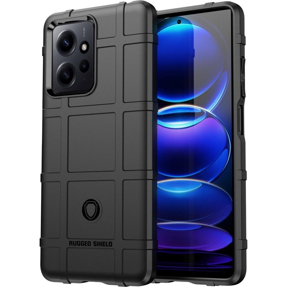 Screenguard Xiaomi Redmi Note 12 4G Rugged Shield Hülle (Xiaomi Redmi Note 12), Smartphone Hülle, Schwarz