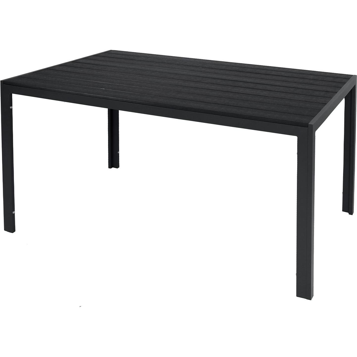 Mojawo, Gartentisch + Balkontisch, Gartengarnitur Sitzgarnitur 7-teilig 150x90cm Non-Wood (150 cm)