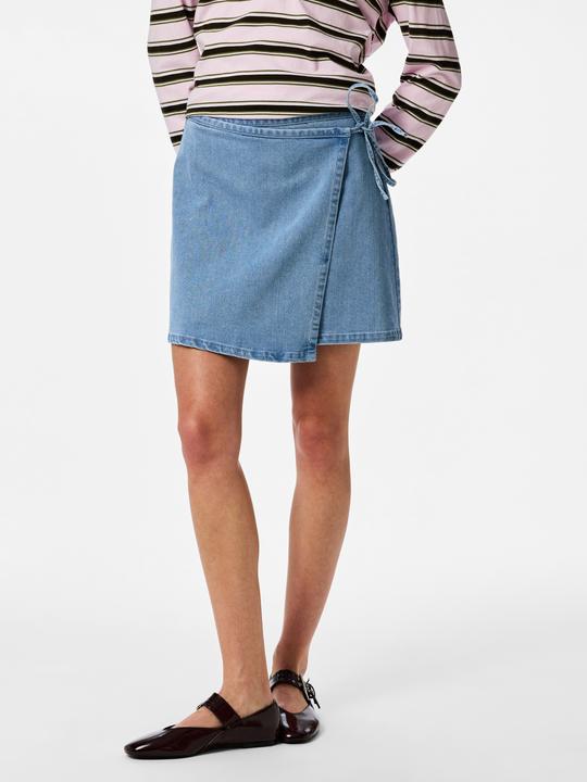 Produktbild Pieces PCFLORA MW WICKEL DENIM Minirock (S)
